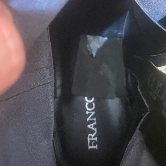 Franco Sarto dark navy blue leather booties. Sz 37.5 - Picture 16 of 16